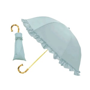 차광 100% 일본 암막 양산 (양우산 겸용 ) - 깊은 돔형 스타일 경량 양산 -  스모키 블루