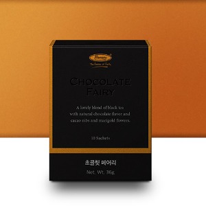 [프리미어스]초콜릿 페어리 10티백(2.5g 티포트용, PLA 생분해성 필터 티백)